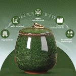 Luxe Urn Groen - Afbeelding 3