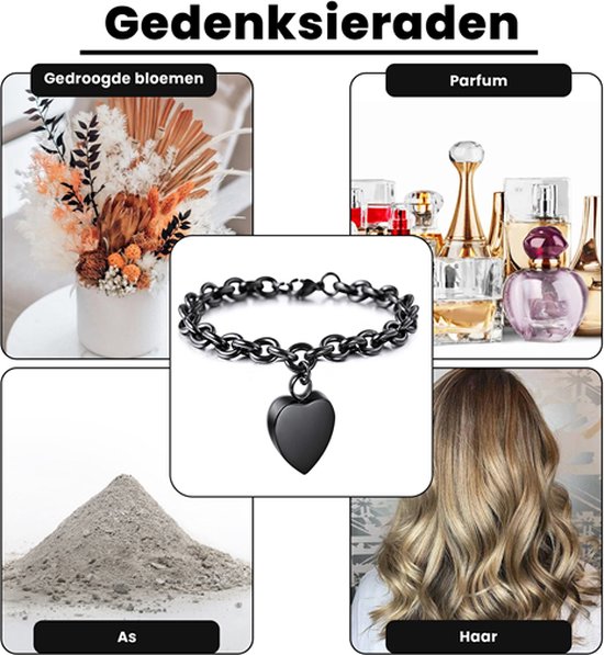 Luxe Armband Black Heart - Afbeelding 4