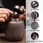 Luxe Begrafenis Urn Small Black - Afbeelding 5