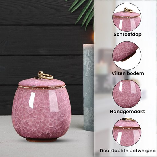 Luxe Urn Roze Classic - Afbeelding 4